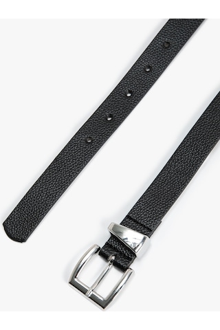 Koton Metal Buckle Detail Belt Siyah 4sak10005aa 4SAK10005AA999 Siyah