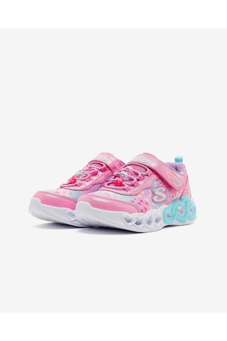 Skechers Infınıte Heart Lıghts Büyük Kız Çocuk Pembe Işıklı Spor Ayakkabı 303261l Pkmt Pembe