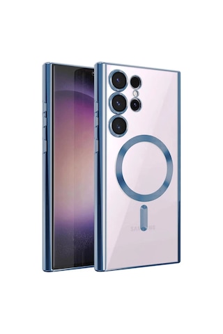 Galaxy S24 Ultra Kılıf Kross Magneticsafe Kapak - Sierra Blue