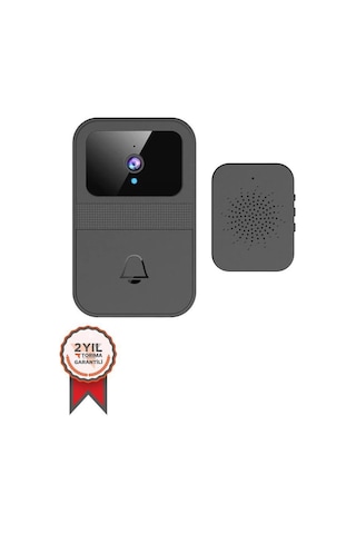 Torima D9 Siyah Akıllı Su Geçirmez Kablosuz Kapı Zili