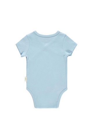 Civil Baby Bebek Organik Çıtçıtlı Badi 0-3 Ay Mavi 14330R008SS1-3 Mavi