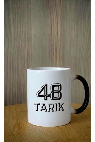 Kişiye Özel Siyah Beyaz Renk Tasarımlı Atatürk Görsel Temalı Sihirli Kupa Bardak 2 Siyah - Beyaz