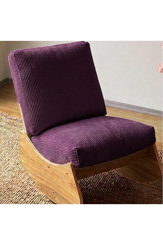 Comfort Sallanır Koltuk Tv Koltuğu Sallanan Berjer Sandalye Mor