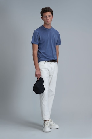 Lufian Erkek Sarder Basic T-shirt 111020216 Mavi