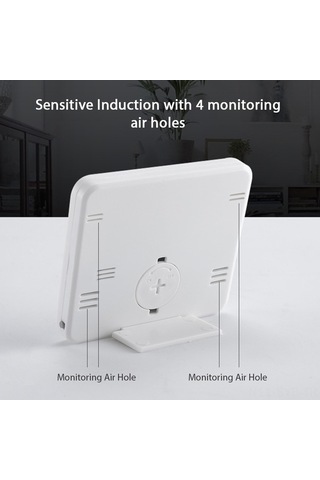 Supermarket1 Mini Abs Beyaz Dijital Oda Termometre Ve Nemölçer -10 C/+70 C, Pil Dahil - %20-99% Rh