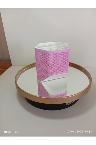 Modern Kalemlik Beyaz - Açık Pembe