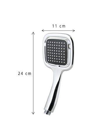 Qianfan Duş Seti Kare Siyah Tepe Duş Takımı Mono Masaj Etkili Su Krom