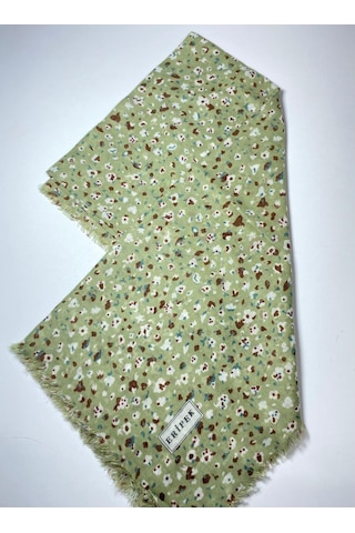 Saçaklı Pamuk Tülbent - 05504 - 95 X 95 / Çimen Yeşili -08 Çimen Yeşili -08