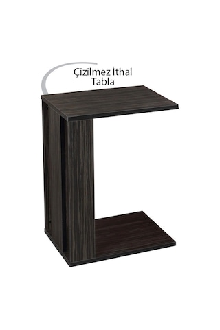 Single C Yan Servis Sehpa Amazonas / Tekerlekli Laptop Sehpası