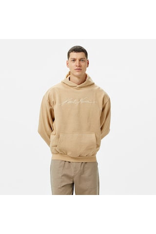 Karl Kani Og Eagle Print Os Erkek Gri Hoodie Düz Km243-055 11190430