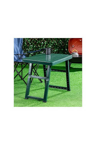 Katlanır Plastik Sehpa Yeşil 70x50x60 Cm