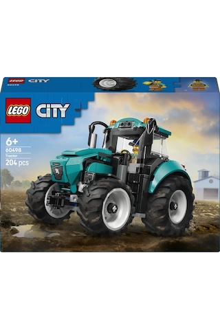 LEGO® City Traktör 60498 - 6 Yaş ve Üzeri Çocuklar İçin Çiftçi Minifigürlü Yaratıcı Oyuncak Yapım Seti (88 Parça)