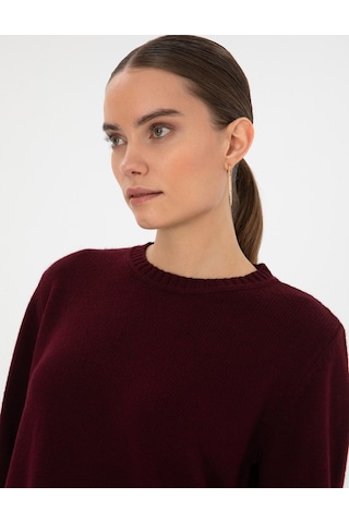 Pierre Cardin Kadın Vişne Kazak /triko 50316310-vr223 Vişne