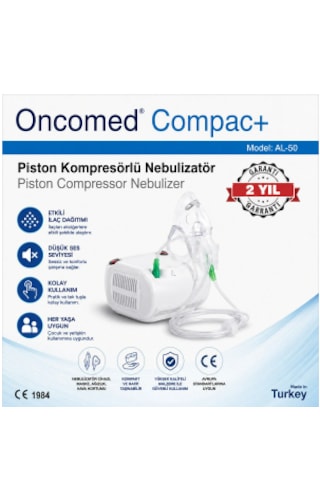 Oncomed Compact Piston Kompresörlü Nebulizatör