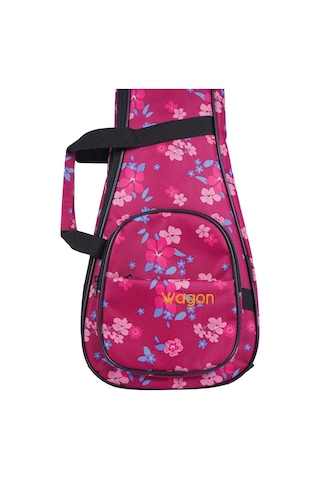 Wagon 04 Serisi Tenor Ukulele Çantası - Hibiscus Pembe