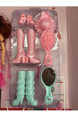 Çizmeli Aksesuarlı Elbiseli Model Bebek 25 Cm