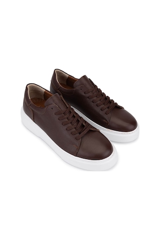Tamer Tanca Erkek Hakiki Deri Kahverengi Sneakers & Spor Ayakkabı 1166 25501 Erk Ayk Sk25-26 Kahve Kahve
