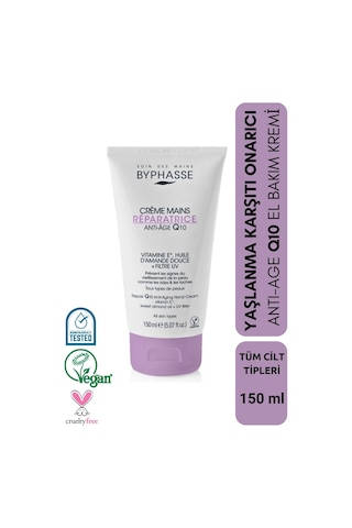 Byphasse Anti-Age Q10 Yaşlanma Karşıtı Onarıcı El Kremi 150 ML
