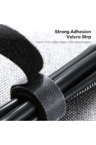 Mufunye Floveme Nilon Kablo Düzenleyici, Yeniden Kullanılabilir, Kesilebilir, 5 Metre, Kabloları Sırala Ve Çevrildiğini Önle