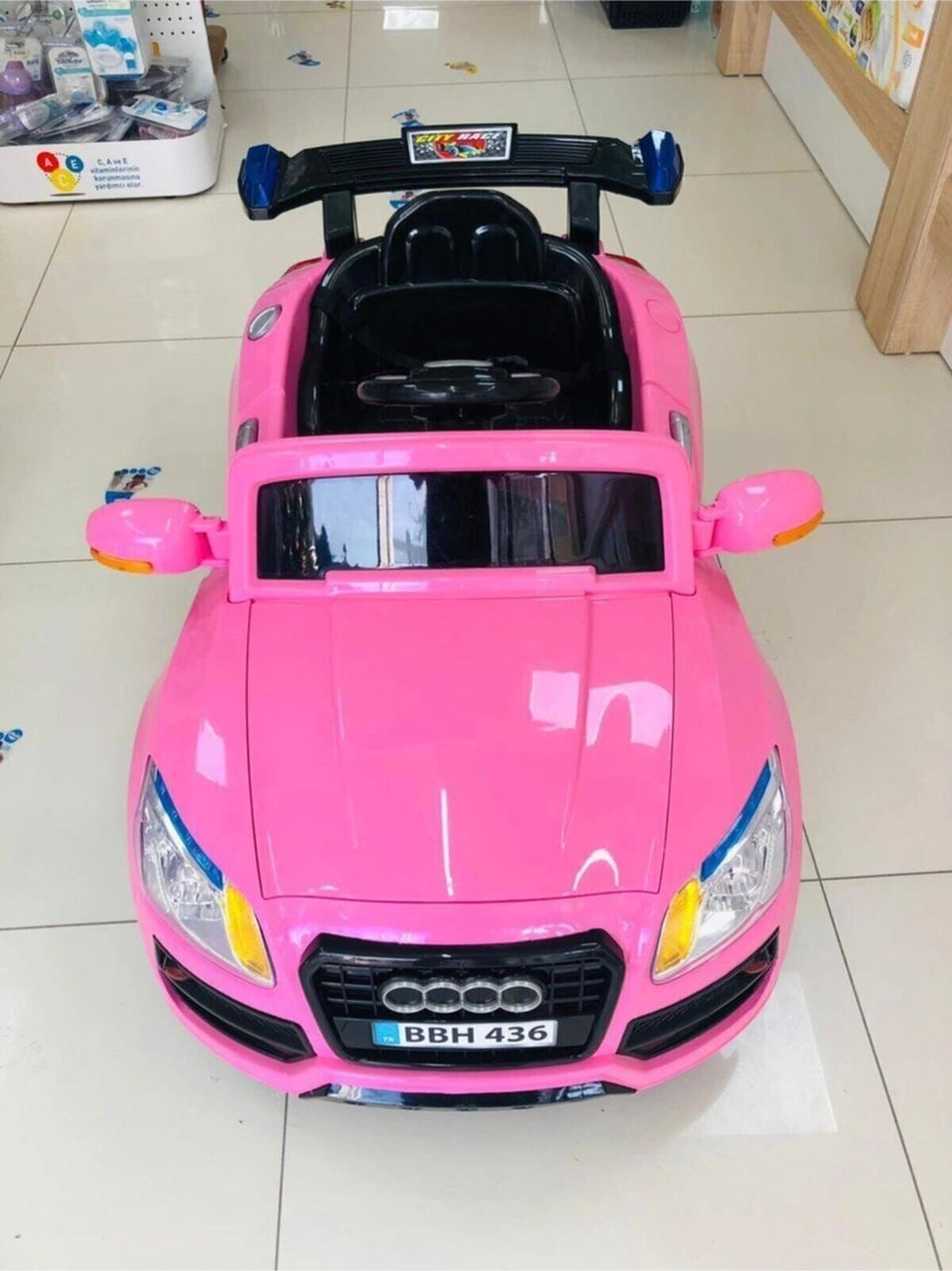 Öykü Bebek Dünyası E-drive-5 Akülü Araba 12v Pembe