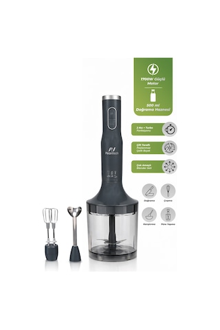 Pirantech YH-94 Parçalayıcı Çırpıcı Ve Metal El Blender Seti