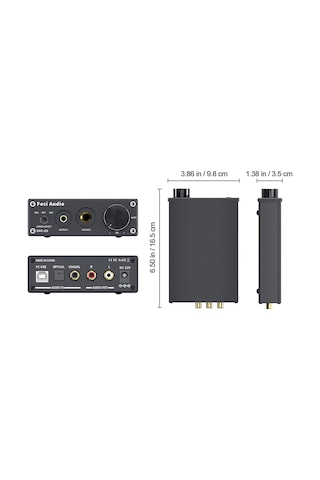 Fosi Audio DAC-Q5 Hifi 2.0 Mini Stereo Kod Çözücü