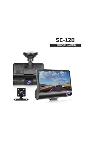 Kayıt Cihazı 3 Kameralı Araç İçi Kamera Sc-120