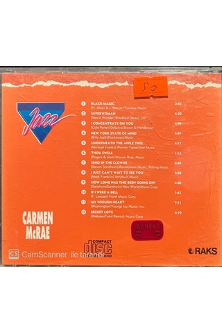 Plak Değildir Cd Dir Cd Carmen Mcrae Jazz Cd