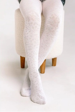 Isimbajskaa Culocnaa Fabrika Çocuklar İçin Ajurlu Taytlar 31399603 Beyaz