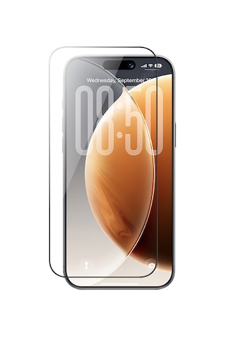 İphone 17 Pro Max Uyumlu Benks Omniwarrior Eye-friendly Cam Ekran Koruyucu Uygulama Aparatlı Şeffaf