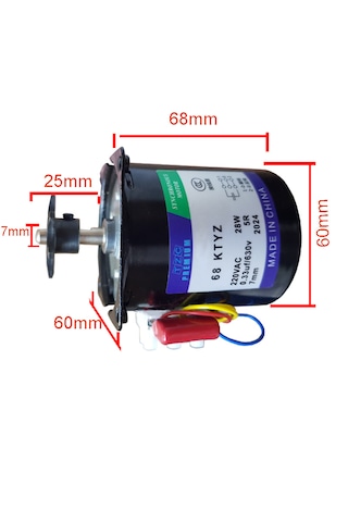 Kuluçka Çevirme Motoru 28w - 220 V