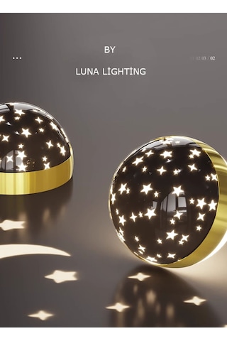 Dolunay Model Gold Kaplama 3 Renk Metal Salon Mutfak Oturma Yatak Odası Modern Led Sarkıt Avize Gold
