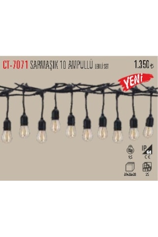 Ct-7071 Sarmaşık 10 Ampullü Ledli Set Ct-7071 Sarmaşık 10 Ampullü Ledli Set