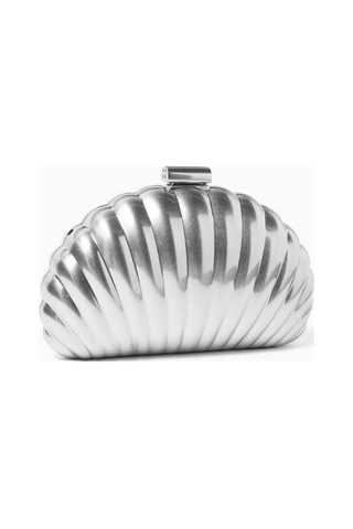 Simkhai Monet Shell Metal El Çantası, Simkhai, Zarif & Eğlenceli Gümüş