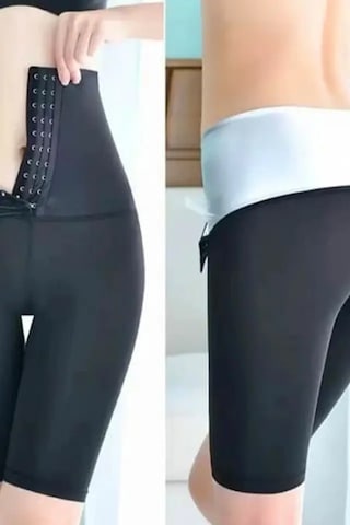 Pastimore Termal Sauna Agraflı Şort Siyah