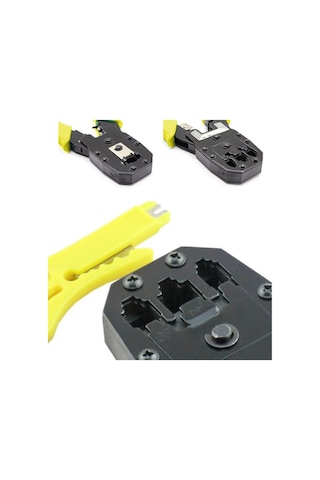 3 Lü Pense + Tester + 100 Adet Rj45 Network Seti