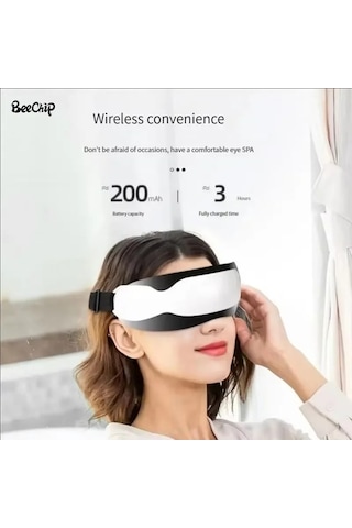 Tongxida Yeni Göz Masajı Elektrikli Silikon Manyetik Göz Maskesi, Çok Renkli Çok Renkli