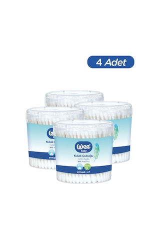 Wee Baby 200'lü Bebek Kulak Çubuğu (200x4 800 Adet)