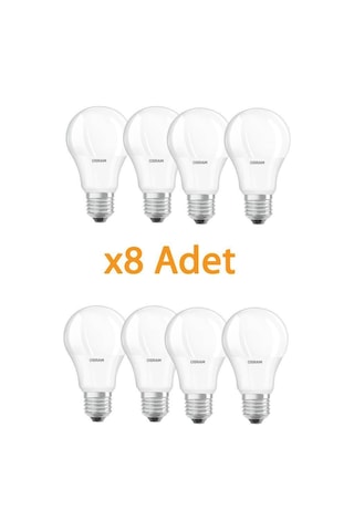 Osram 10W 75W E27 Led Ampul 6500K Beyaz 8 Adet