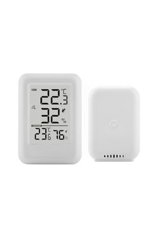 Vkemall Ts - Ft0403 İç Ve Dış Mekan Termohigrometresi, Bire Bir Kablosuz Dijital Ekranlı Ev Serası