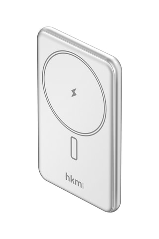 Mag Lite Wireless 5.000 Mah 20W Magsafe Uyumlu Manyetik Kablosuz Powerbank Ultra Ince Gümüş Renk