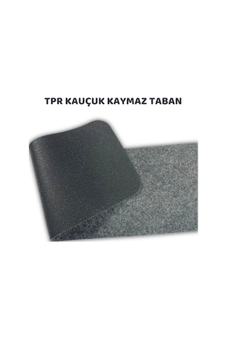 Merdiven Halısı Halıfleks Kaymaz Taban Gri 20x75 Cm 1 Adet Gri