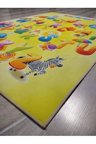 Doğuş 3Boyutlu Halı 3D-916Abc Harfli Alfabe 140X200 Cm Çocuk Halı Çok Renkli