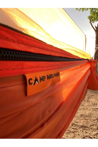 Camp And Map Cibinlikli Hamak 175 Kg Taşıma - Turuncu Turuncu