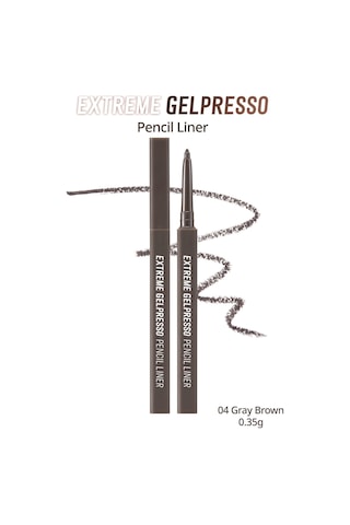 Clio Extreme Gelpresso Pencil Liner 04 Gray Brown