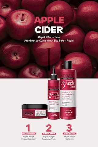 No.1 Expert Apple Cider Kepek Ve Yağlanma Karşıtı Peeling Şampuan-200g-vegan