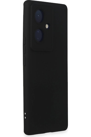 Gld-spt- Newface Vivo V29 Lite Kılıf Nano İçi Kadife Silikon - Siyah