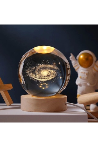 Toz Bulutu Tasarımlı Dekoratif Usb'li Gece Lambası Çok Renkli