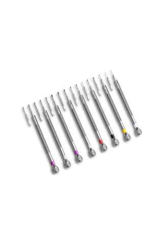 Leasetake 8 Adet Profesyonel Tornavida Seti Mini Hassas Tornavida Seti 0.6-1.6mm Saat Gözlük Elektronik Onarımı İçin