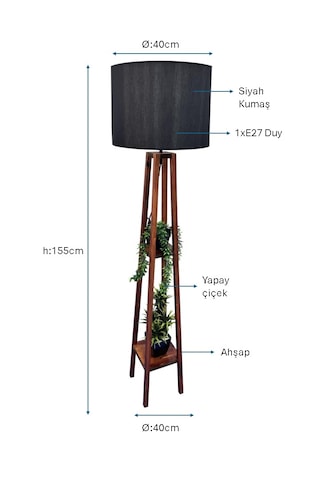 Siyah Boyalı Lambader Plc-1225-l-bsy